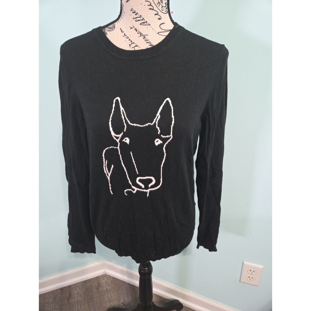 lord and taylor dog sweater black large